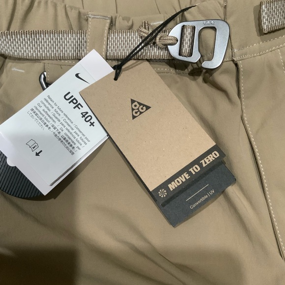 New Nike ACG Smith Summit Cargo Pants Khaki FN0428 247 Men's Size M - Picture 3 of 14